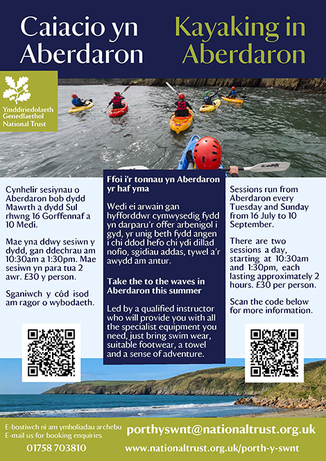 Kayaking in Aberdaron Poster